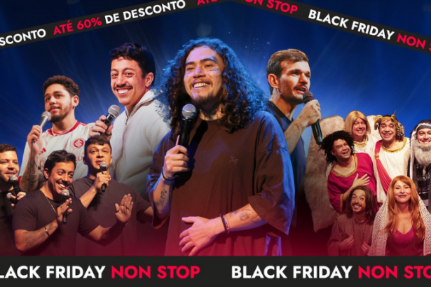A primeira Black Friday da Non Stop chega com preços especiais e até 60% de desconto em shows.